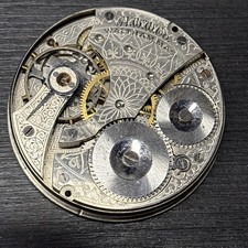 Waltham Grade 610 16s 7j Antique Pocket Watch Movement 1907 Good Balance Parts
