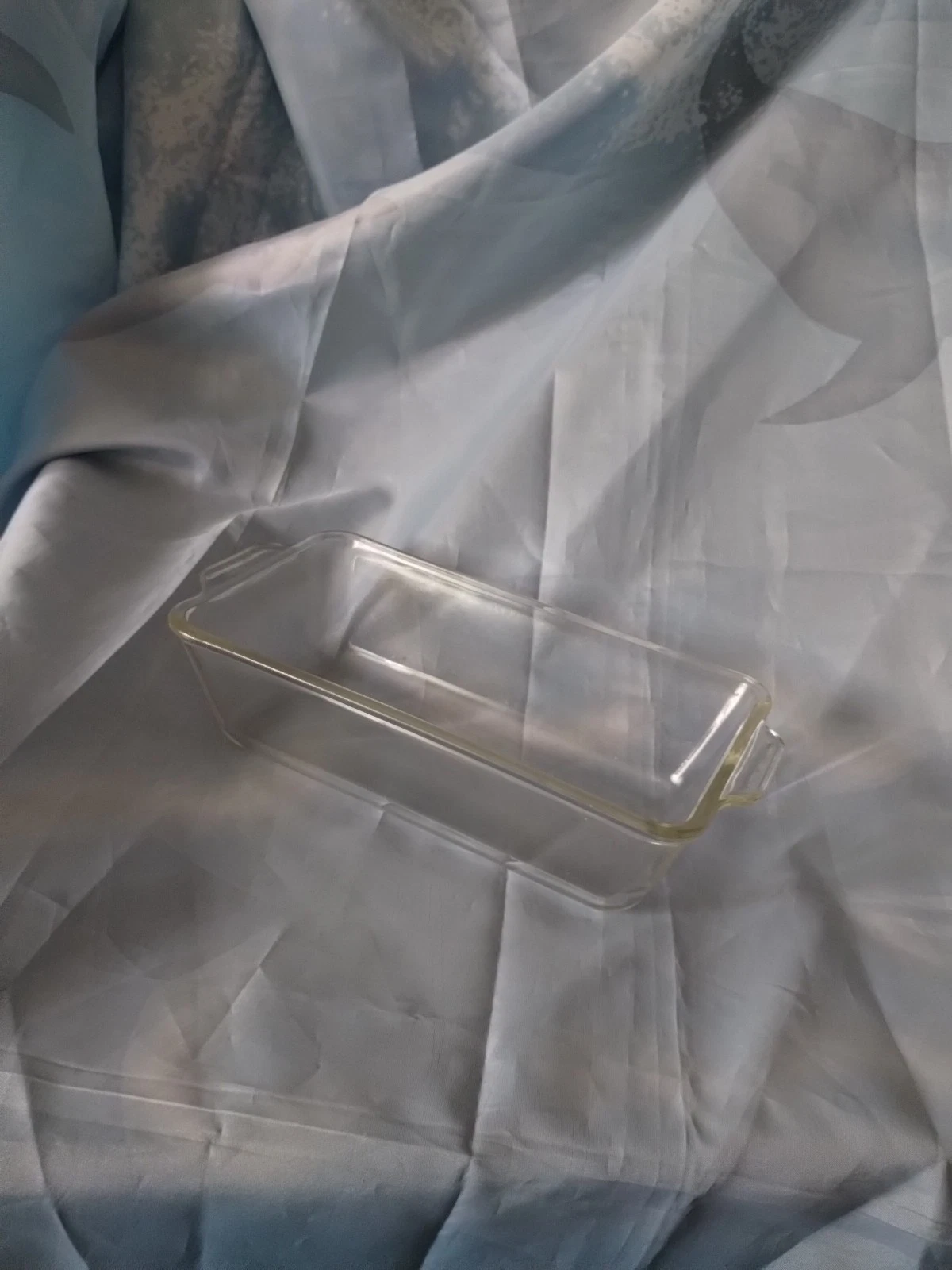 Vintage Pyrex 212 E-Y 9" Clear Glass Loaf Pan Dish