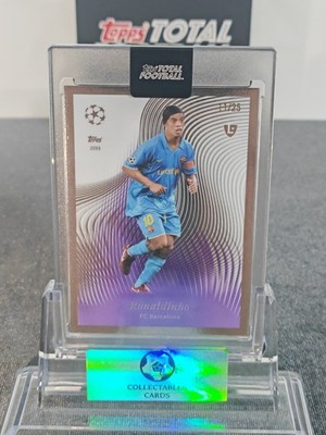 Topps Ronaldinho /25 Purple FC Barcelona Total Football UCC Clarity