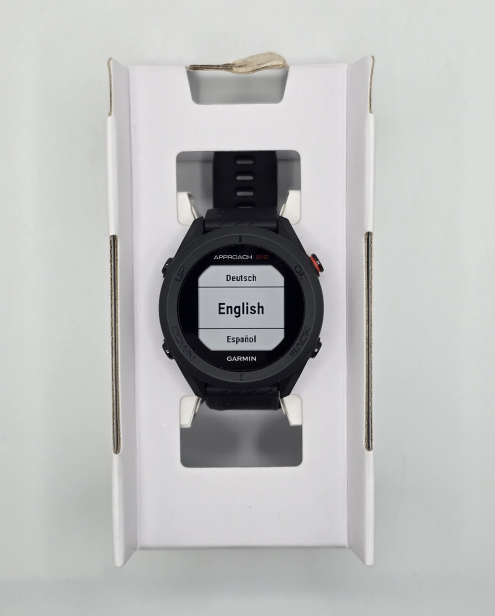 ◉新品◉　GARMIN　APPROACH　S12　GPS　スマートウォッチ　黒 Garmin Black Approach S12 Golf Watch - 010-02472-00