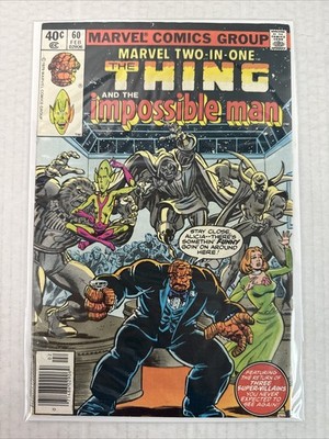 Marvel Two-In-One #60 Vol 1 1973 Marvel Comics 1980 The Thing Key Newsstand