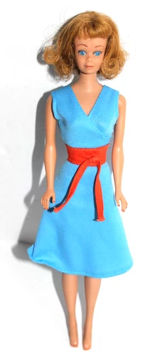 Vintage Mattel MIDGE doll MCMLVIII Pat Pending Japan on Foot Straight leg FLAW