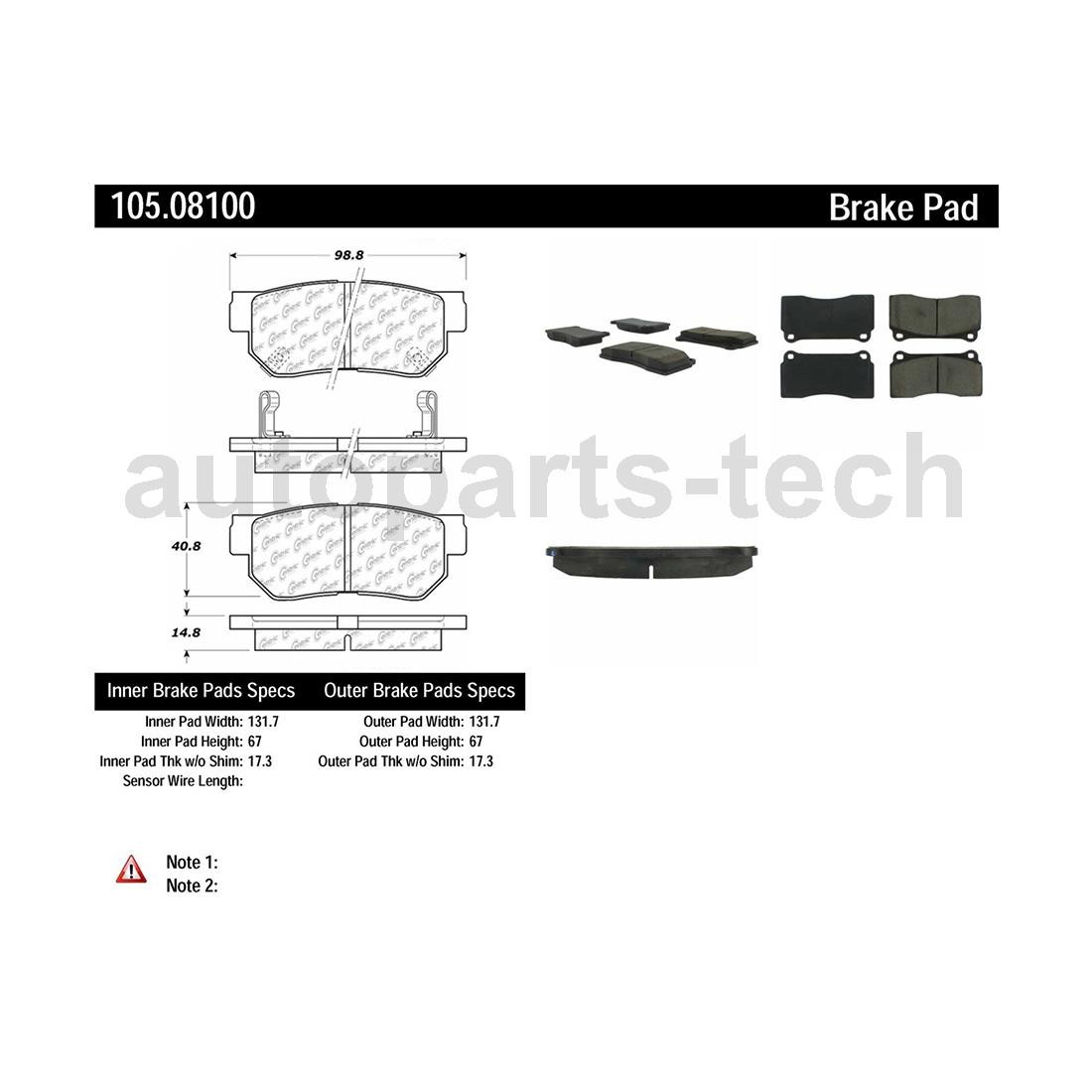 Ferrari F40 1990-1992 REAR Brake pad