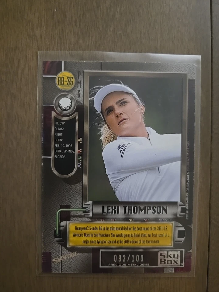 Precious Metal Gems Red #'d /100 - LPGA Golfer Lexi Thompson - Image 2 of 3
