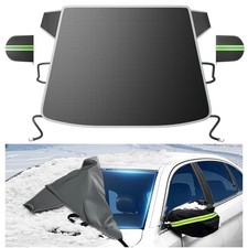  Upgraded 7-Layer Car Windshield Snow Cover, Efficient Winter Medium 68"X47" 