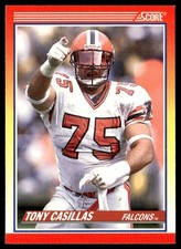1990 Score Tony Casillas Atlanta Falcons #658