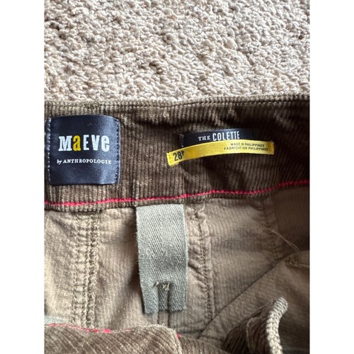 138 $ Maeve by Anthropologie The Colette Cordhose grün 28P M gebraucht, in einwandfreiem Zustand - Bild 5 von 6