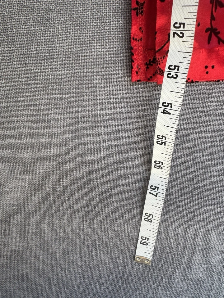 Maxi Vestido De Colección Todo Jazz Talla 13/14 Lg Rojo Cachemira Hada Grunge Años 90 Y2K Romántico Foto 2 de 4