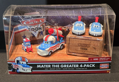 DISNEY PIXAR CARS - MATER THE GREATER - LUG, ROCKET MATER & FAN