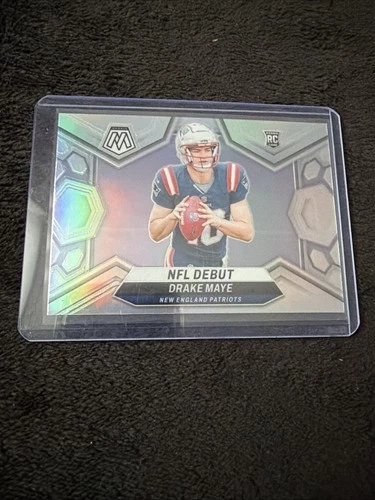 Drake Maye Rookie NFL Debut Mosaic Silver Holo