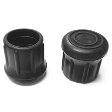 GRAINGER APPROVED LTB22BN/W Furniture Protective Leg Tips,1 1/4"Dia 18AG23