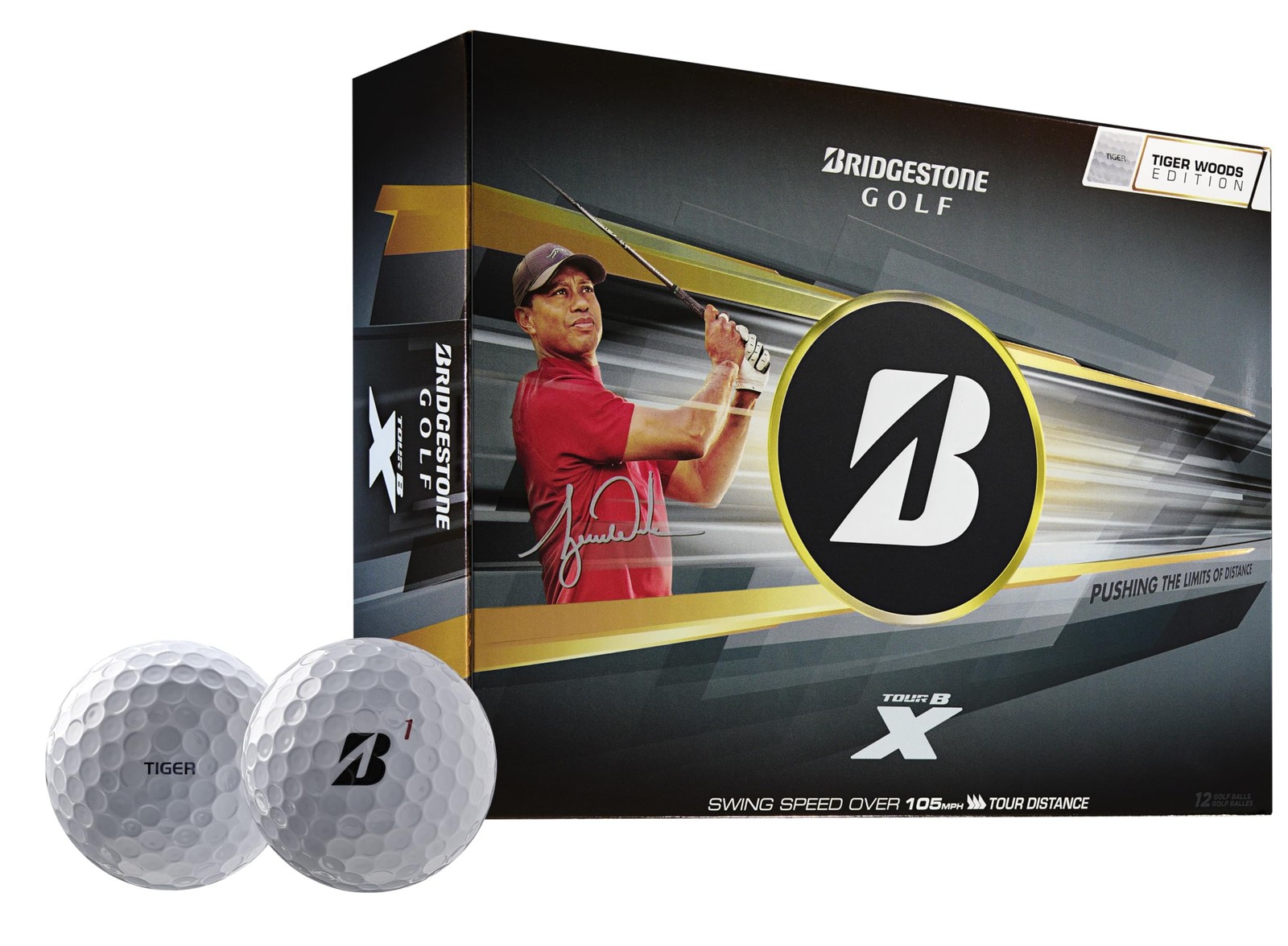 Balls Dozen Bridgestone Tour B X Tiger Woods Edition