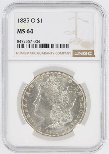 1885-O  Morgan Silver Dollar NGC MS64 S$1 New Orleans Minted No Reserve