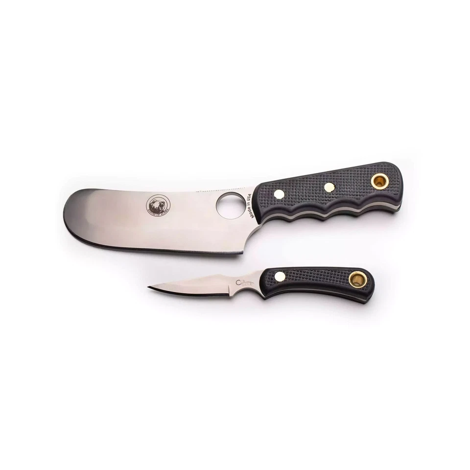 Juego combinado de cuchillos Knives of Alaska Brown Bear & Cub con fundas de cuero (00003FG) Foto 3 de 4