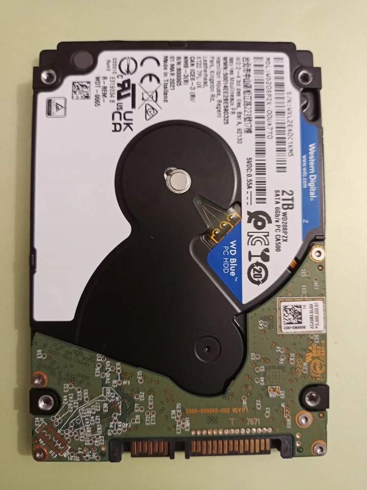 2TB WD Blue 2,5 Zoll SATA Interne Festplatte - Bild 2 von 4