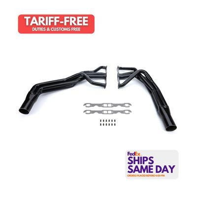 Schoenfeld 1137, 2 Pack Black Steel Header Sbc Modified 1-5/8In 3In Col Performa