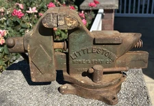 Vintage  Littlestown 400 Bench Vise  4 In Jaws  USA