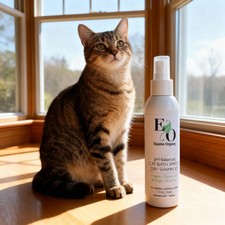 Equine Organix pH-balanced Organic Chamomile CAT Dry Shampoo Spray Bath Spritz