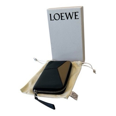 Loewe Puzzle Anagram Leather Long Wallet Round Zip
