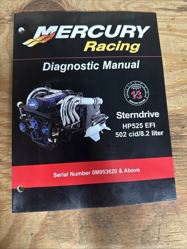 Mercury Racing Diagnostic Manual Sterndrive Hp 525 EFI 502 CID/8.2 Liter #27