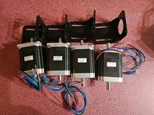 Sumtor Set Of 4 Step Motors 57HS7630B4D8 Nema 23 Size With Brackets New