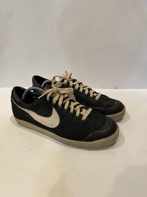 RARE Vintage 1981 Nike All Court Low OG Black Canvas White Swoosh Men s 11 