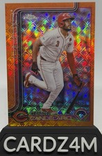 Jeimer Candelario - 2025 Topps Chrome Logofractor Edition Orange Parallel #’25