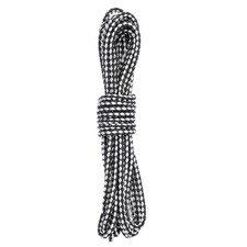 5.5 Yard Leather Cord, 5.5mm Round Braided Leather Strips, Black White