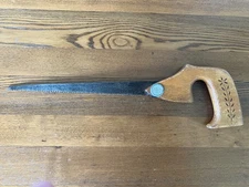 Vintage Keyhole Saw with Warranted Superior Medallion 
