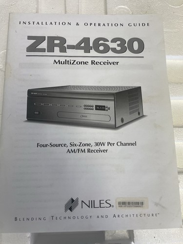 Niles ZR-4630 MultiZone Receiver - 4 Source 6 Zone AM/FM - Picture 3 of 13