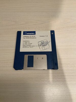 Adaptec EZ-SCSI Version 1.0 for DOS/Windows 1992 3.5  Disk