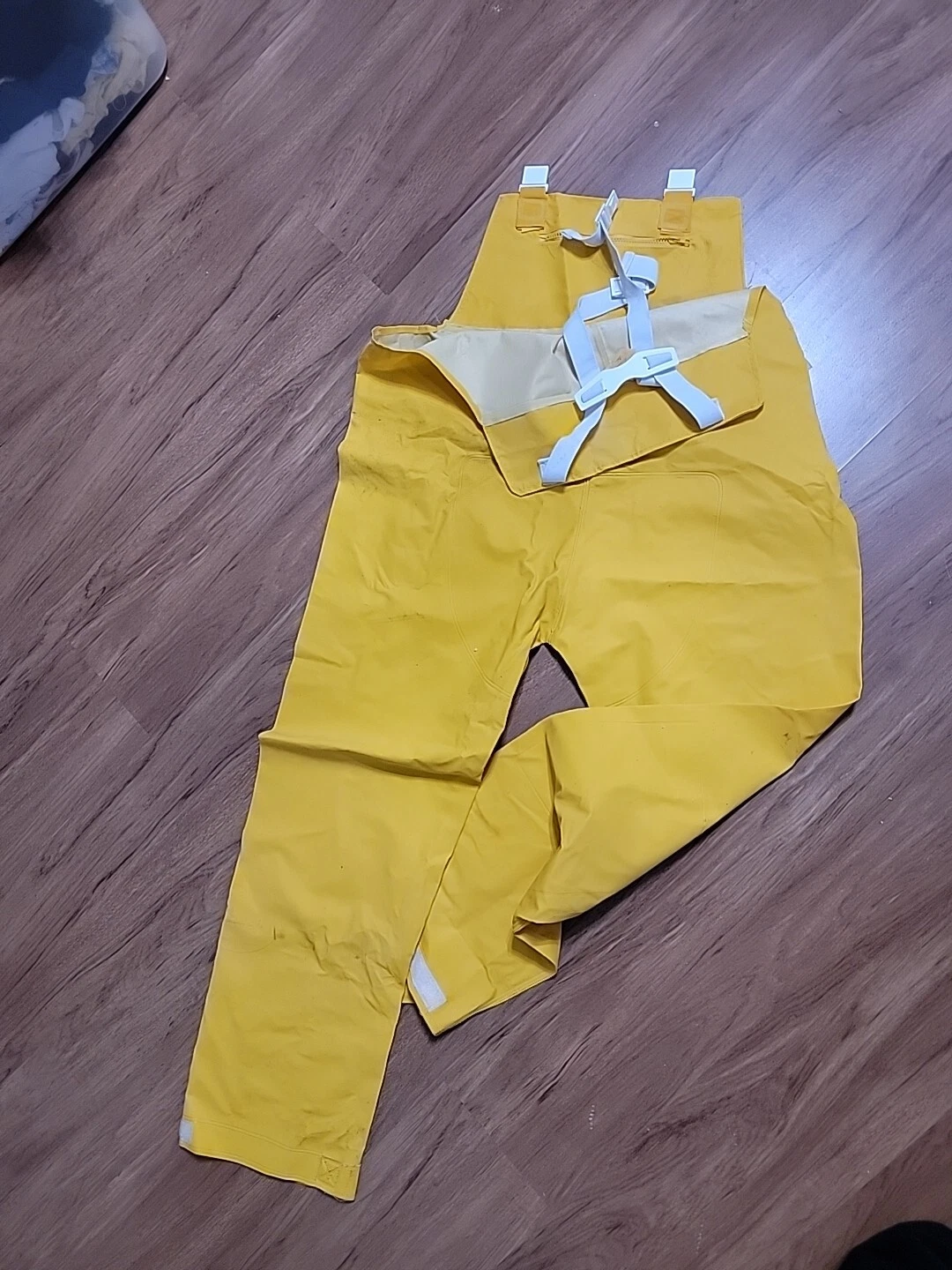 Waterproof Yellow Loose Fit Bib Overalls Men’s Big & Tall 2XL