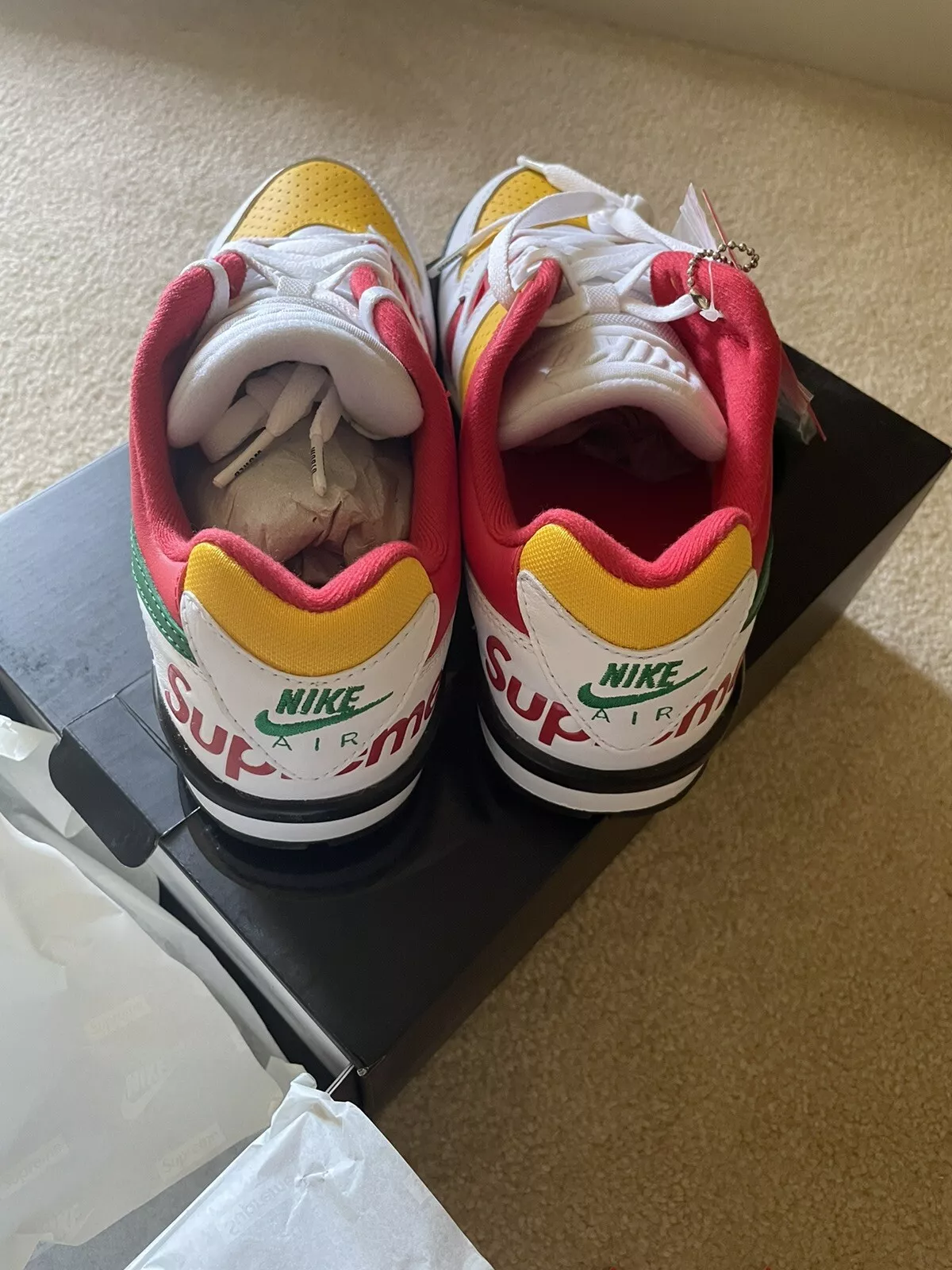 Supreme x Air Cross Trainer 3 blanc bas taille 9 CJ5291 100 *COMMANDE CONFIRMÉE*