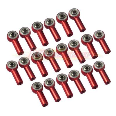 20pcs Aluminum M3 Link Rod End Ball Joint CW CCW for 1/10 RC Car Crawler Buggy R