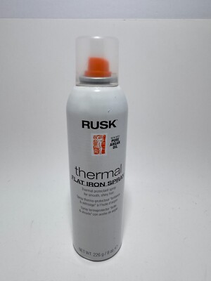 Rusk Designer Collection Thermal Flat Iron Spray with Argan Oil,