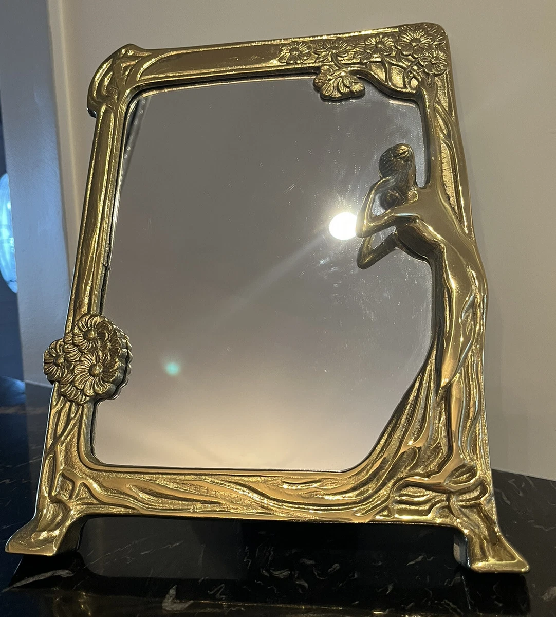 Brass dresser mirror deals