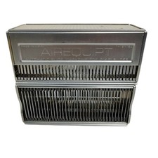 Lot of 2 Airequipt Aluminum Slide Tray Magazine w/ 36 Individual Holders 2" x 2"