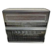 Lot of 2 Airequipt Aluminum Slide Tray Magazine w/ 36 Individual Holders 2" x 2"