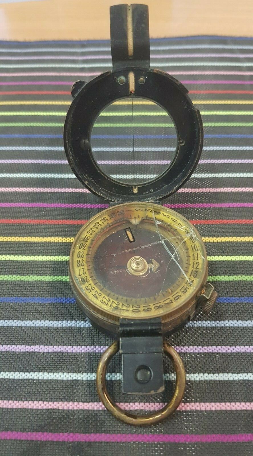 VINTAGE F.BARKER&SON  RARE MULITARY COMPASS LONDON 1918(WWI)-PARTS/REPAIR