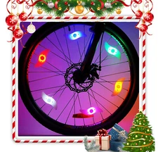 6 Pack Bike Spoke Led Lights Bicycle Wheel Light 6 Colors Free Battery LED84