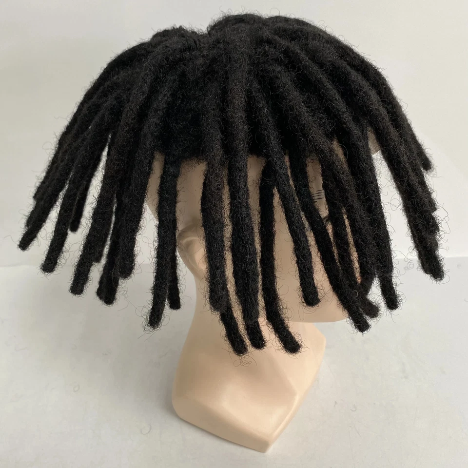 Toupee de encaje suizo completo Dreadlocks para hombre Foto 4 de 4