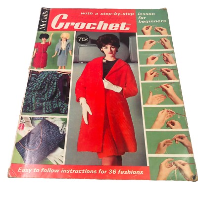 McCall s Crochet Step By Step For Beginners VTG 1965 Barbie Doll Clothes