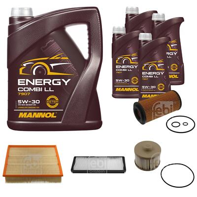 FEBI BILSTEIN Inspektionspaket 9L MANNOL Energy Combi LL 5W-30 für Mercedes