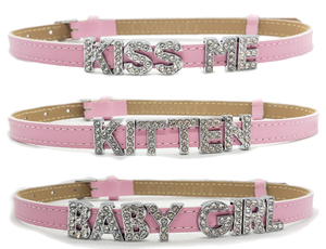 3 Pack Pink Choker Collars Kiss Me Kitten Baby Girl Cute Kawaii Necklaces Ebay