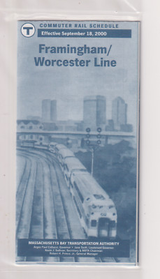 BOSTON  - MBTA      South Station   WORCESTER      Sept.  18, 2000    (  MINT )