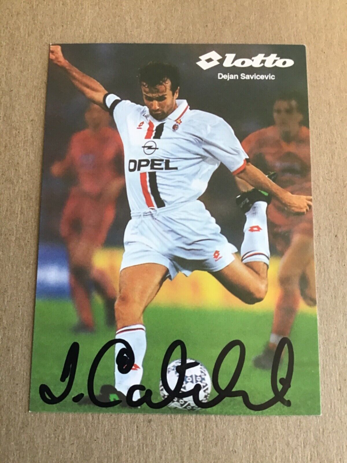 Dejan Savicevic, Montenegro 🇲🇪 AC Milan 1996/97 hand signed