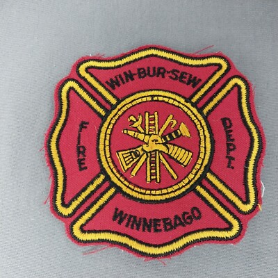 WIN-BUR-SEW Winnebago IL Illinois Fire Dept 4" Cut Edge Patch | eBay