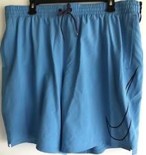 New Nike Water Repellent Swim Trunks Shorts Blue Size XXL MSRP  62