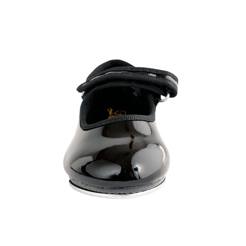 Zapato Molly Jane Tap para niñas Mary plano negro charol 9 niño pequeño Foto 4 de 4