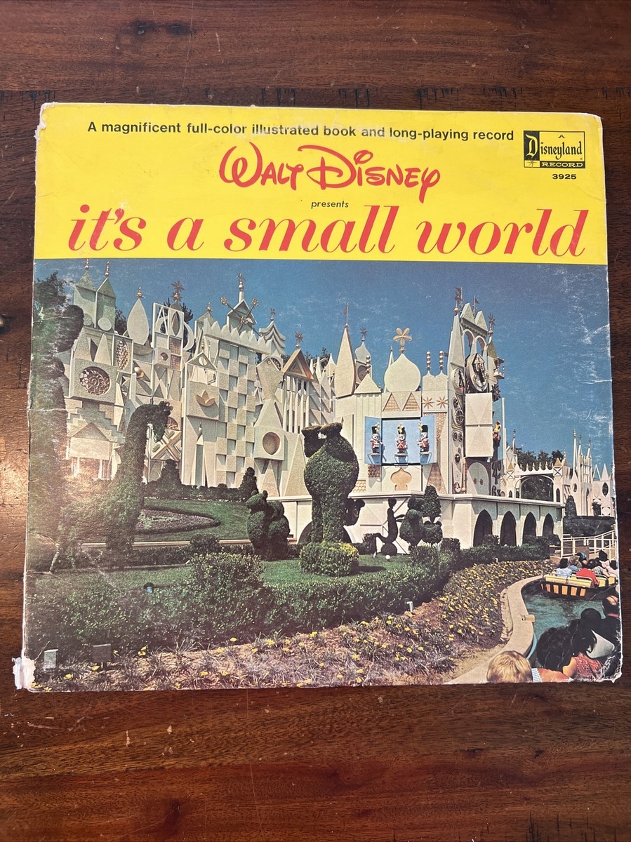 Walt Disney It's A Small World Record LP Vinyl 3925, 1964 w